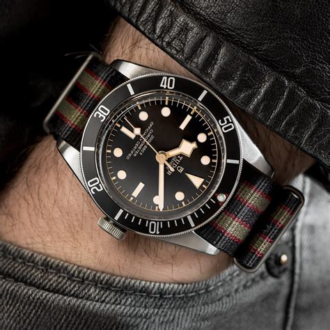 leather strap for tudor black bay 58|black bay 58 nato strap.